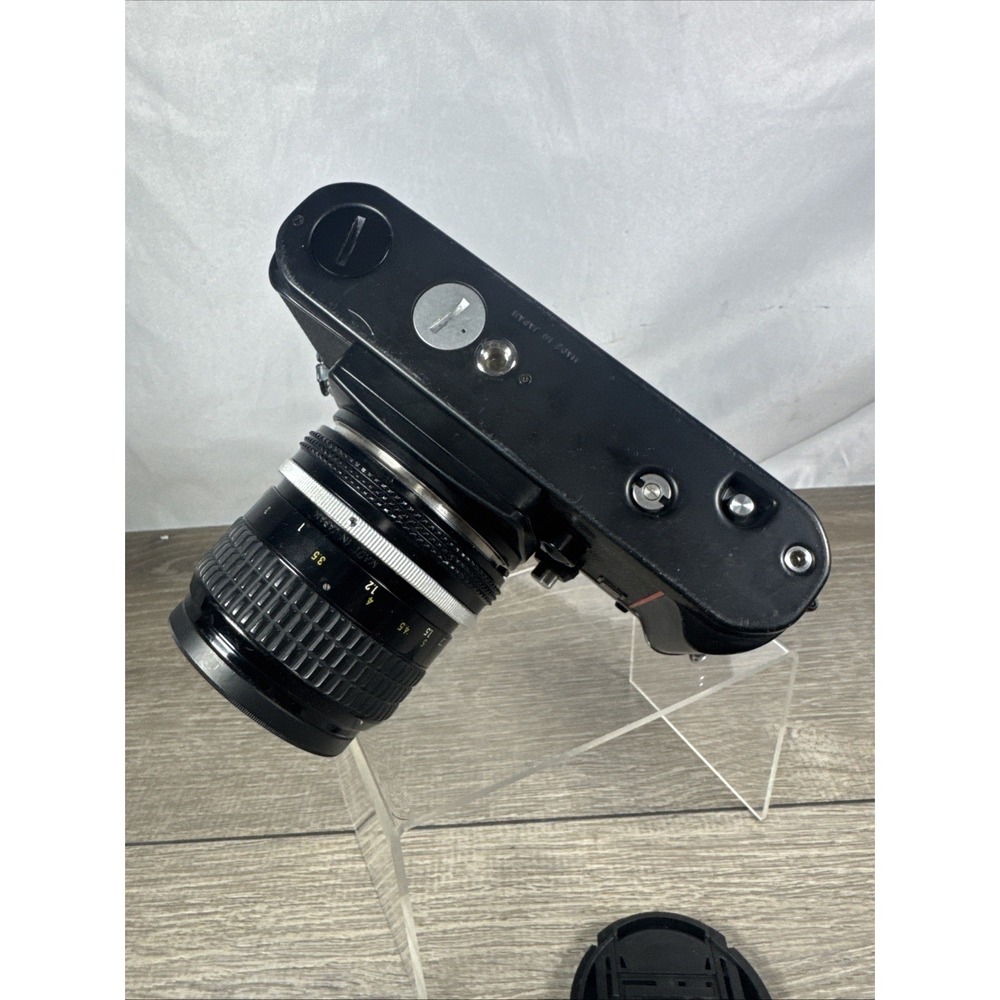 Nikon F3 SLR 35mm Film Camera Black with Nikkor 85mm 1:2 Manual Focus Lens Works - Picture 7 of 8